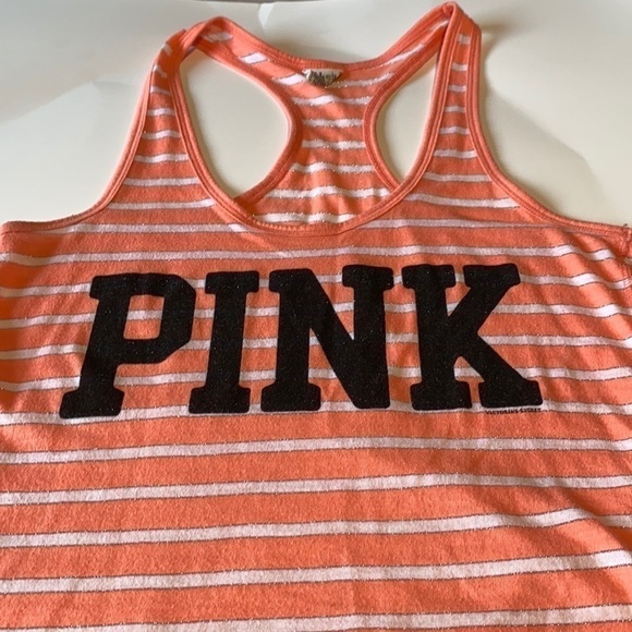 XS Orange White Silver Racerback Tank VS Pink - Picture 3 of 7